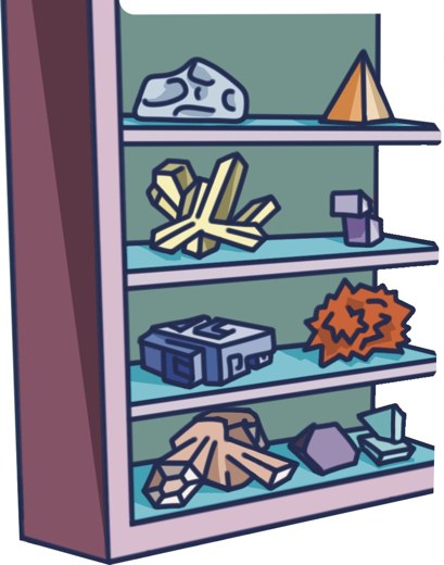 Crystal shelf